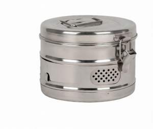 Recipiente de Acero Inoxidable Manual Reutilizable con Certificación CE para Esterilización de Instrumentos Quirúrgicos Hospitalarios - Product Image 1