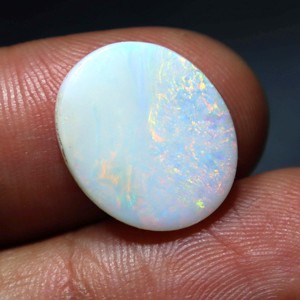 Ópalo Natural Australiano de 4 Quilates, Gema Suelta de Coober Pedy, Cristal de Ópalo de Fuego Multicolor, Hecho a Mano para Joyería - Product Image 4