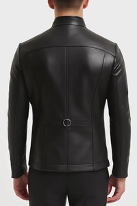 Gothic Cross Patch Leather Bomber <b>Jacket</b> Handmade <b>Punk</b> Rock Streetwear - Product Image 2