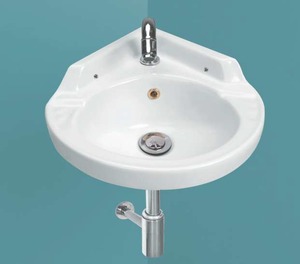 16"X16" SIZE IN CORNER MODEL WITH CORNER DESIGN IN WASH <b>BASIN</b> 400X400mm SIZE - Product Image 3