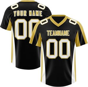Maillots de football américain unisexes antibactériens de haute qualité, commandes en gros disponibles, nom et numéro personnalisés - Product Image 2