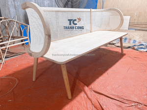 TOP Luxury Nordic Wicker Rattan Chair Dinner Furniture Natural Wood Cane <b>Arm</b> Rattan Back Wicker Dining Chairs - Product Image 6