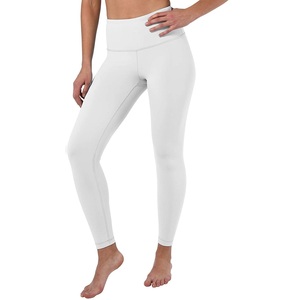 Sports <b>Leggings</b> Womens High Waist Fitness Gym Workout Stretch Custom 95% Cotton 5% Spandex Breathable Super Soft <b>Knee</b>-<b>Length</b> - Product Image 3