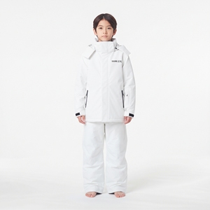 Chaqueta de Esquí Impermeable Blanca para Niños Hawk Eye con Capucha, Cierre de Cremallera, Aislamiento Sintético, para Niños, Ropa para la Nieve al Aire Libre - Product Image 3