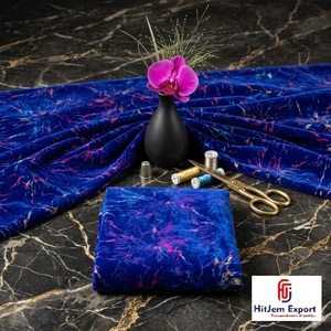 Tissu en velours imprimé feuille d'aluminium de haute qualité, multicolore, pour vêtements de mode, décoration intérieure, textile, fabricant de tissus sur mesure OEM ODM - Product Image 6
