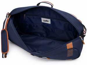 Custom Navy Canvas <b>Duffel</b> <b>Bag</b> with Zipper Closure Sport Travel Gym Durable Lightweight Waterproof Portable Large Capacity - Product Image 3