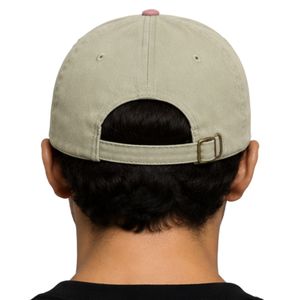 Casquette de baseball bicolore rose poudré et vert sauge, ajustable, en coton, style décontracté, streetwear, unisexe, personnalisable, OEM, vente en gros - Product Image 2