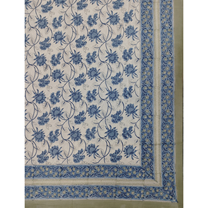 <b>Double</b> <b>Bed</b> Hand Block Printed Cotton 200TC Geometric Flat <b>Bed</b> <b>Sheet</b> Breathable & Eco-Friendly <b>for</b> Home Hotel & Fancy Use - Product Image 2