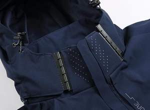 Chaqueta Cortavientos de Invierno Larga para Hombre, Diseño de Marca, con Capucha, Cuello Alto, Estilo Vintage, Impermeable y Resistente al Viento - Product Image 5