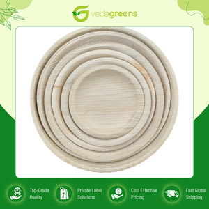 Revendeur de confiance proposant des assiettes rondes en fibre de palmier biodégradable de qualité supérieure pour cadeaux d'entreprise et services de traiteur - Product Image 2