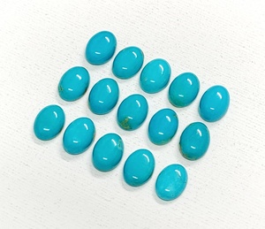 Cabujones de turquesa AAA Arizona de forma ovalada 9*7 mm 8*6 mm 7*5 mm 6*4 mm, piedra preciosa natural para la fabricación de joyas a precio de mayorista. - Product Image 5