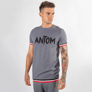 T-shirt à manches courtes pour homme, couleurs personnalisées, logo, polyester/coton, écologique, respirant, décontracté - Product Image 2