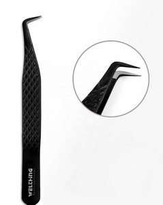 2024 Best Selling Black Plasma High Quality <b>Micro</b> Grip Lash Tweezers Volume Tip Type Beauty Tool for Professional Eyelash Use - Product Image 5