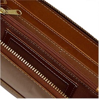 Dompet gaya Vintage wanita, dompet kulit pendek kecil merek mewah Mini modis pemegang kartu kredit