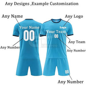 Ensemble de maillot et short de football pour hommes de haute qualité, confortable, conçu pour les entraînements et les matchs en extérieur de longue durée - Product Image 2