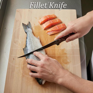 ชุดมีดแล่เนื้อเคลือบผงมีดยืดหยุ่นมีดแล่เนื้อม้วนหนัง - Product Image 4