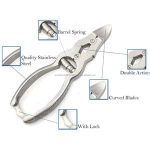 Ingrown Toenail Cutter Stainless Steel Podiatry Nail Nipper Professional Pedicure Toenail Clipper Surgical Tool Sharp Straight - Product Image 5