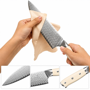 5-Piece 67-Layer Damascus Steel Handmade Chef Kitchen <b>Knife</b> <b>Set</b> with Ambidextrous RESIN Handle - Product Image 2