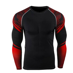 Custom Rash Guard <b>Compression</b> <b>Shirt</b> Long Sleeve Quick Dry Lightweight Breathable Athletic Sportswear for Unisex MMA - Product Image 3