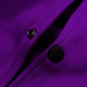 Nueva Chaqueta de Béisbol Estilo Letterman con Cuello Alto, Chaqueta Varsity de Lona de Secado Rápido con Mangas de Cuero - Product Image 3