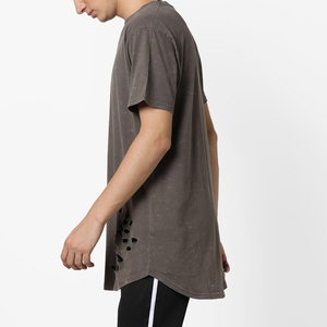 เสื้อยืดคอกลมผู้ชายผ้าฝ้าย 100% ระบายอากาศได้ดี สวมใส่สบาย ดีไซน์แบบทำสีเอซิดวอช  ปรับแต่งได้ตามต้องการ เป็นมิตรต่อสิ่งแวดล้อม สไตล์สตรีทแวร์ - Product Image 2