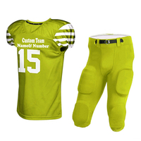 Conjunto de Uniforme de Fútbol Americano Rojo Personalizado para Adultos, Hombres, Pantalones de Jersey Transpirables de Poliéster con Número 15 y Nombre del Equipo