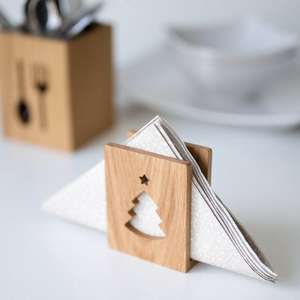 Decorative Sustainable Mango Wood Napkin Holders-Handmade Durable Rectangle Design for <b>Party</b> <b>Table</b> Setting Modern Classic Style - Product Image 3
