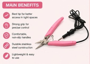 Micro Snipe Nose Chain Nose Pliers <b>Plain</b> Jaws Earthed Grounded Permanent Jewelry Welding Pliers Craft Jewelry Making <b>Tools</b> - Product Image 6