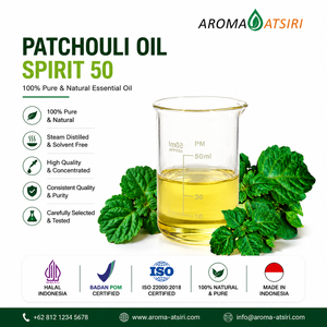 AROMA ATSIRI Huile essentielle de patchouli 50 100% pure et naturelle, distillée à la vapeur, fabriquée en Indonésie - Product Image 1