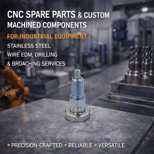 Pièces détachées CNC et composants usinés sur mesure pour équipements industriels - Services de perçage et de brochage par électroérosion à fil en acier inoxydable - Product Image 3