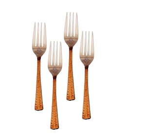 Ensemble de couverts en métal de qualité supérieure avec manche en laiton, élégant ensemble de couverts en acier inoxydable, cuillère, fourchette, couteau, vaisselle de table pour la maison - Product Image 2
