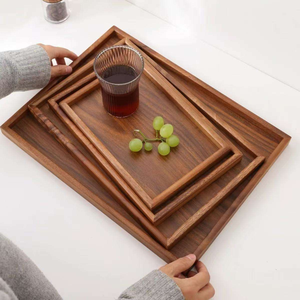 M Wooden Natural <b>Tea</b> <b>Tray</b> Food Plate Platter Decorative <b>Trays</b> Fruit Snack Coffee Breakfast Storage Plate Kitchen Accessories - Product Image 6