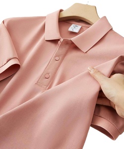 Polo de manga corta para hombre, camiseta informal 100% de algodón con logotipo personalizado, venta al por mayor - Product Image 6