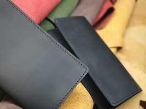 Multi <b>Pocket</b> Genuine Leather Bill <b>Folder</b> Restaurant Check Presenter Custom Logo Waiter Order Receipt Book LBH-0049 - Product Image 2