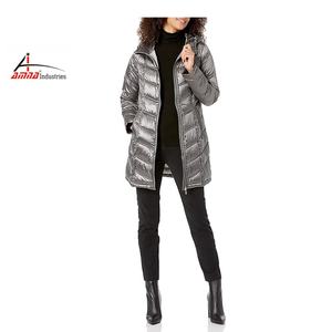 <b>Hoodie</b> Cold Protective Winter Season Bommber Jacket Winter Gilet Lemieux Jacket Bubble Padded Hood Coat with Faux <b>Fur</b> Collar - Product Image 1