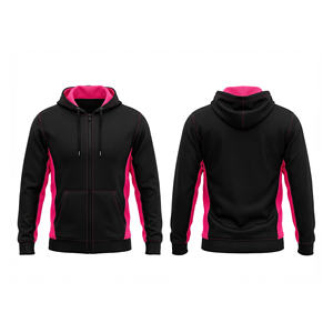 Sudadera con capucha personalizada OEM con cremallera completa, sudadera cálida de algodón, fabricante mayorista de chaquetas con capucha para entrenamiento deportivo para hombres, mujeres y jóvenes - Product Image 2