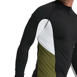 Vente en gros OEM, Rashguard personnalisé en polyester 160 GSM, imprimé sur mesure, séchage rapide, pour le surf, avec protection UV UPF50+ - Product Image 5