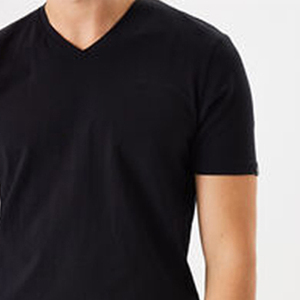 Custom Boxy Heavyweight Men's <b>T</b>-<b>Shirt</b> 100% Cotton <b>V</b>-<b>Neck</b> Sun Protection and Softness - Product Image 2