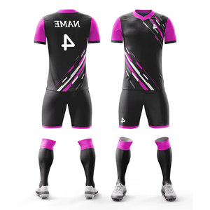 Football Kits Youth Sizes Men's <b>Soccer</b> Uniform Manufacturer Solid Color Jersey with Short Sets Athletic Sportswear Uniform - Product Image 4