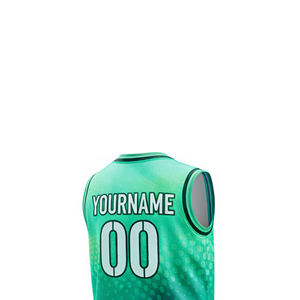 ชุดยูนิฟอร์มบาสเก็ตบอลแบบซับลิเมชั่นสั่งทำพิเศษ ระบายอากาศได้ดี แห้งเร็ว ซับเหงื่อ ผ้าตาข่าย ไซส์ใหญ่ สำหรับทีมสโมสร กีฬา 100% - Product Image 6