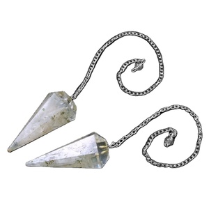 Nuevo diseño, venta al por mayor, Péndulo de orgonita Aqua de calidad superior con cadena de plata para curación y meditación de la India - Product Image 6