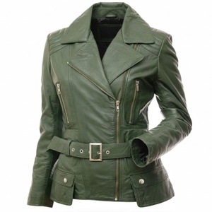 Veste en cuir décontractée pour femmes, tenue polyvalente adaptée à de multiples occasions, des sorties de jour aux styles de soirée. - Product Image 1