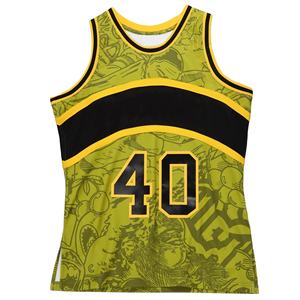 Uniformes de Baloncesto Profesionales Impresos, Conjuntos de Camiseta y Pantalones Cortos, 100% Poliéster, Transpirables, de Secado Rápido, Reversibles, con Nombres de Equipo Personalizados, Tallas Grandes - Product Image 1