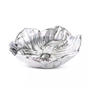 Cuenco de diseñador de fundición de aluminio para vajilla, gran oferta, cuenco Premium, cuenco de Pedestal decorativo niquelado - Product Image 3