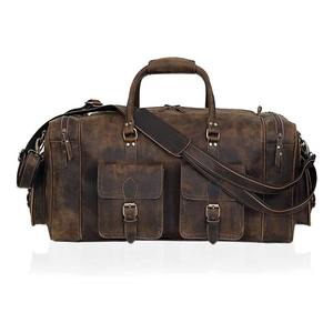 Sac de voyage et de sport en cuir pleine fleur multifonction, dernier design, avec logo personnalisé, pour homme, 50-70L, en promotion - Product Image 1