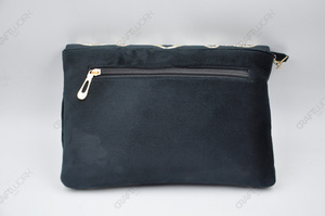 Pochette de soirée de luxe noire brodée faite à la main pour mariage et fête, avec fermeture magnétique, collection printemps/été, vente en gros - Product Image 5