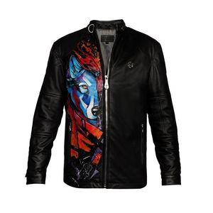 New Arrival 2026 Unique Design Men's Premium Quality Leather <b>Jacket</b> with Stand Collar Customized Colors & Logo - Product Image 3