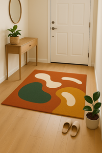 Handloom Wool and Viscose Area Rug Modern Color unique design Carpet for Living Room Bedroom Home <b>Decor</b> New Year <b>Valentine</b> Gift - Product Image 1