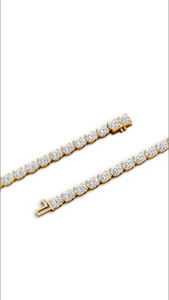 Bracelet tennis élégant en diamant de laboratoire taille ovale, or 10K, bijoux de luxe, fournisseur en gros - Product Image 6