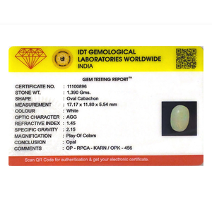 Natural 6.95 Ct Handcrafted Opal Loose Gemstone for Fine Jewelry - Product Image 4